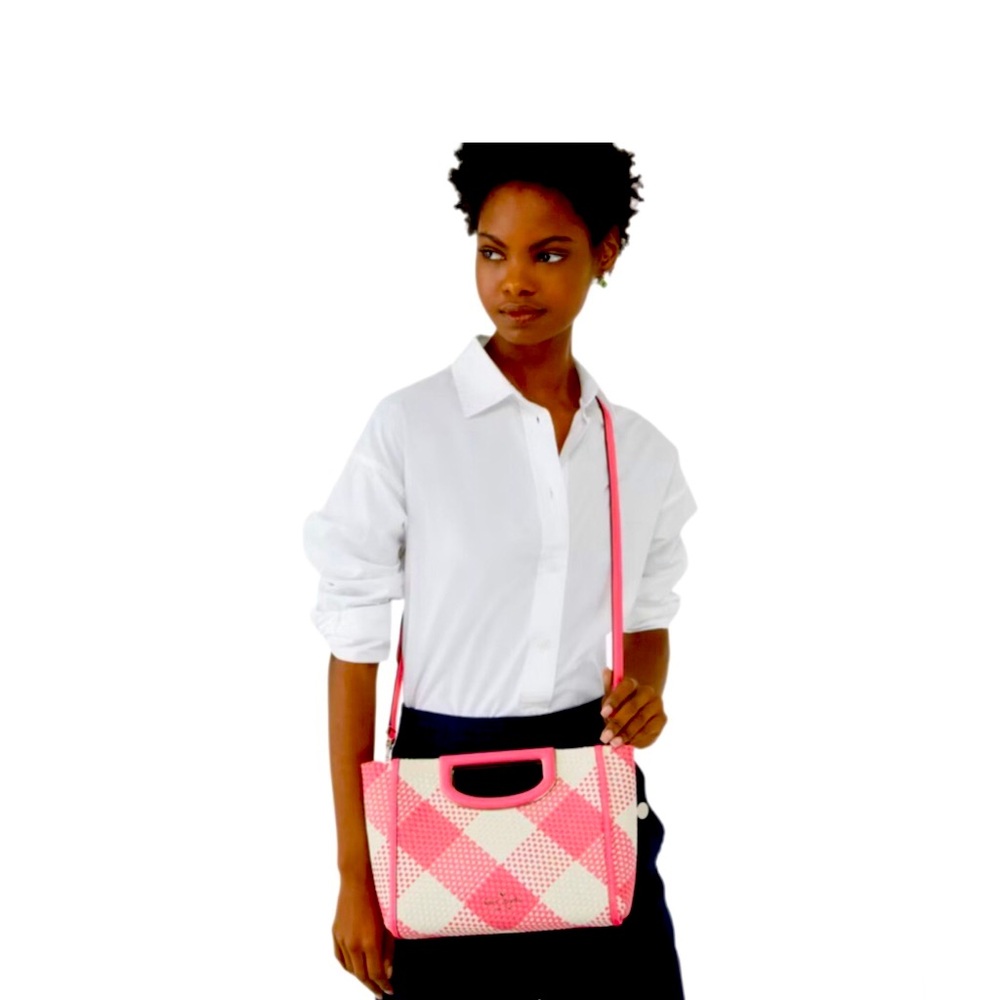 Kate Spade Alexia Gingham Crossbody Clutch